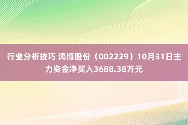 行业分析技巧 鸿博股份（002229）10月31日主力资金净买入3688.38万元