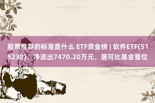 股票推荐的标准是什么 ETF资金榜 | 软件ETF(515230)：净流出7470.20万元，居可比基金首位