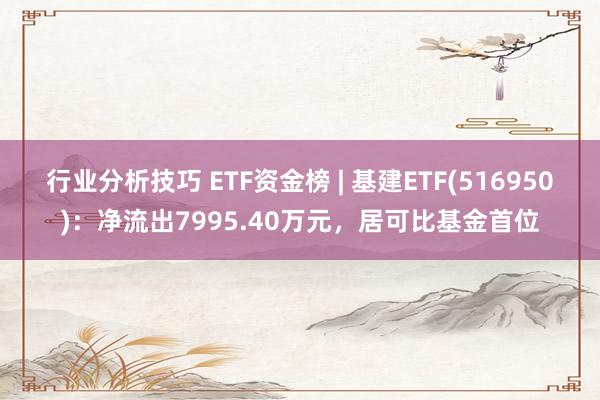 行业分析技巧 ETF资金榜 | 基建ETF(516950)：净流出7995.40万元，居可比基金首位